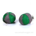 Factory spot two color mesh cat toy ball